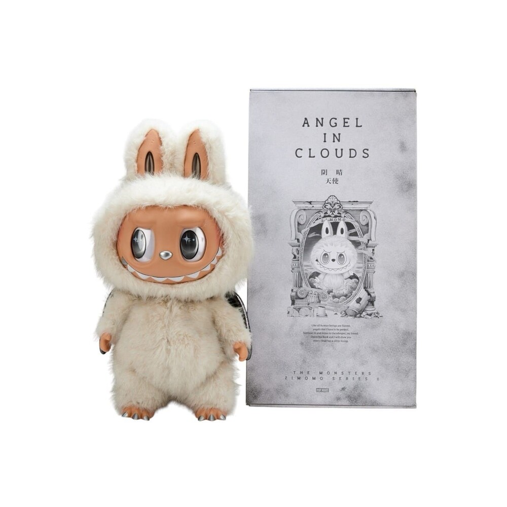 New Pop Mart The Monsters Labubu Zimomo Angel In Clouds Giant Vinyl Figure US